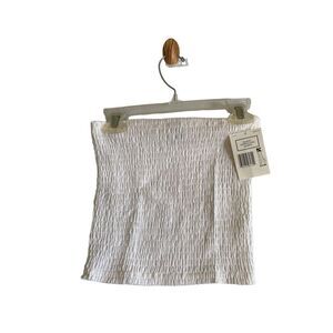 NWT old stock vintage white tube top one size fits all
